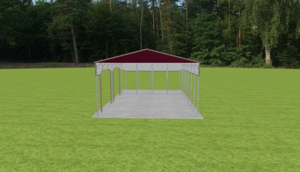 2 Car Carport 22 x 30 x 12 - Image 3