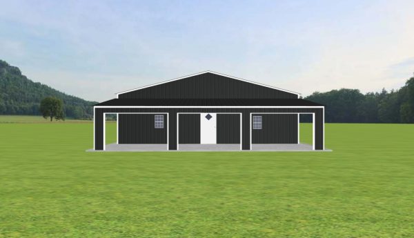 Garage with Lean To 36 x 55 x 10 - Image 2