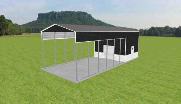 Carport with Storage 18 x 45 x 14