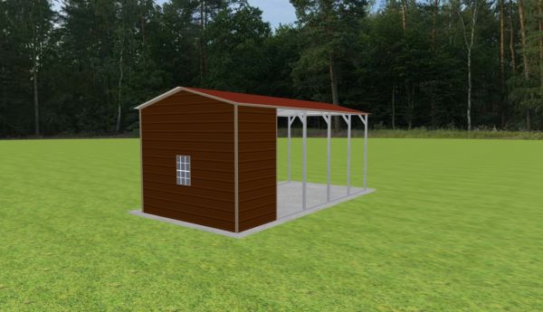 Carport with Storage 12 x 25 x 10 - Image 3