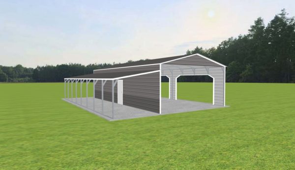 2 Car Carport 20 x 40 x 10 - Image 2