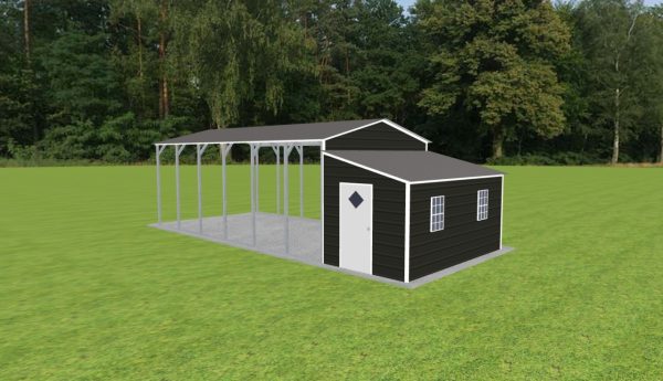 Carport with Storage 15 x 28 x 10 - Image 2