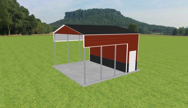 Carport with Storage 20 x 20 x 12