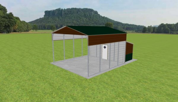 Carport with Storage 20 x 20 x 12