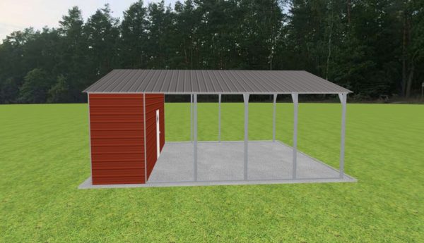 Carport with Storage 24 x 25 x 9 - Image 3