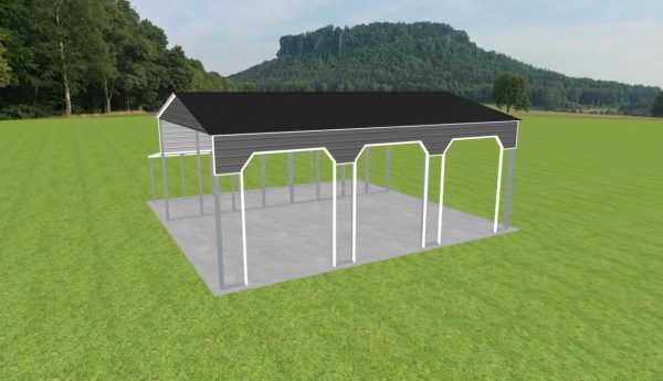 3 Car Carport 28 x 40 x 15