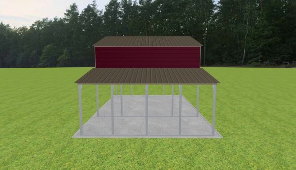 2 Car Carport 24 x 20 x 14 - Image 4