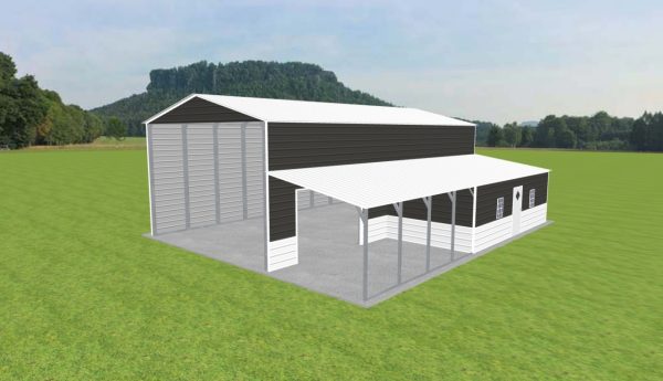 Carport with Storage 24 x 45 x 15