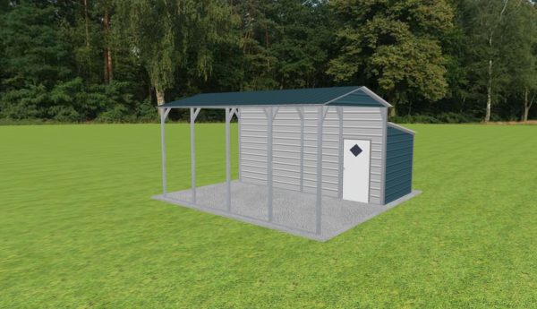 Carport with Storage 12 x 20 x 10 - Image 2