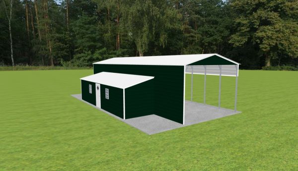 Carport with Storage 18 x 50 x 12