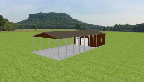 Carport with Storage 20 x 50 x 9