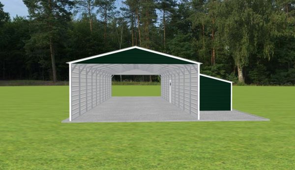 Carport with Storage 20 x 50 x 9