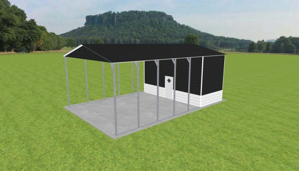 Carport with Storage 22 x 35 x 13