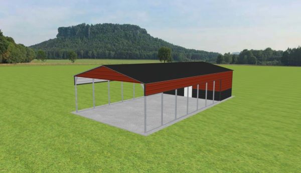 Carport with Storage 22 x 45 x 9