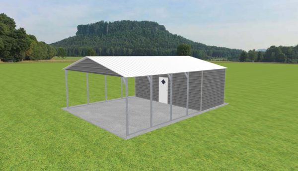 Carport with Storage 22 x 30 x 9