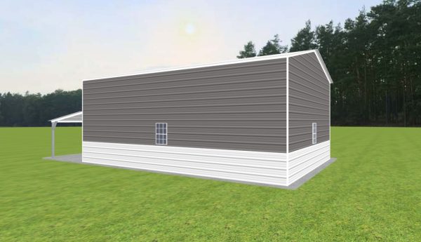 2 Car Garage with Lean To 22 x 30 x 12 - Image 4