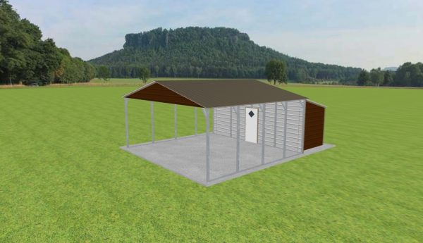 Carport with Storage 22 x 20 x 9