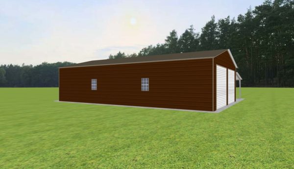 2 Car Garage with Lean To 24 x 40 x 9 - Image 4