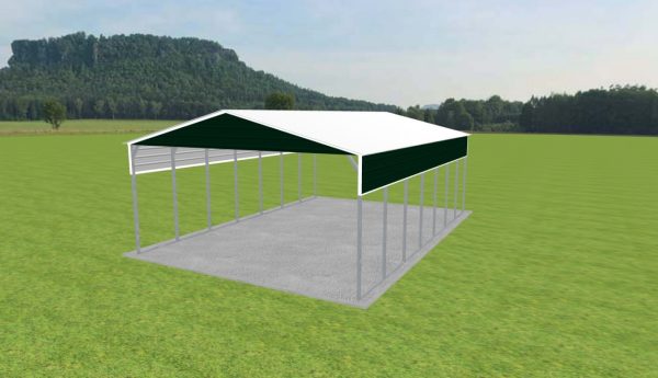 2 Car Carport 24 x 35 x 11