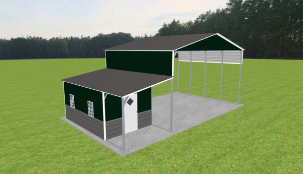 Carport with Storage 26 x 20 x 14 - Image 2