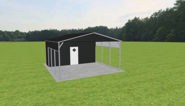 Carport with Storage 18 x 20 x 9