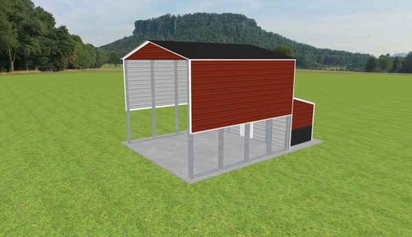 Carport with Storage 20 x 20 x 15