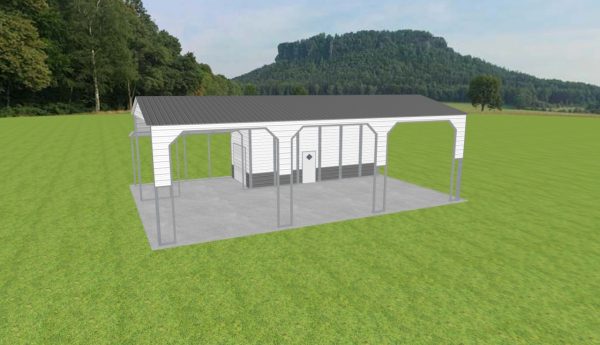 Carport with Storage 24 x 50 x 15 - Image 5