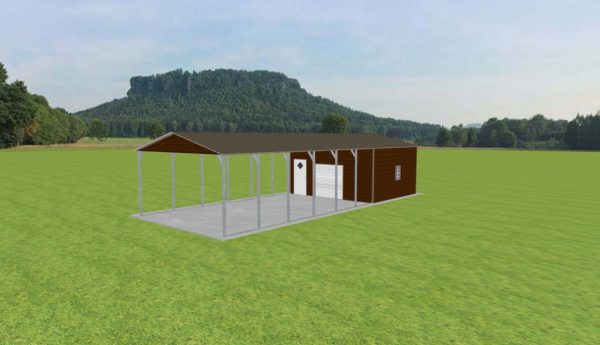 Carport with Storage 18 x 45 x 9