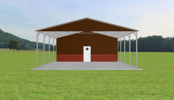 Carport with Storage 26 x 25 x 10 - Image 2