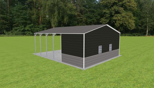 Carport with Storage 24 x 30 x 10 - Image 3