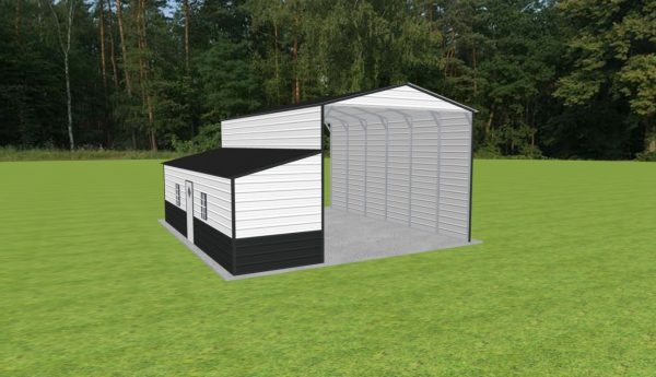 Carport with Storage 18 x 30 x 14