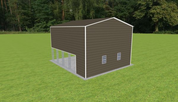 Carport with Storage 22 x 25 x 15 - Image 2