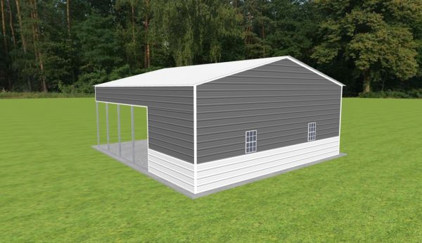 Carport with Storage 28 x 30 x 11 - Image 3