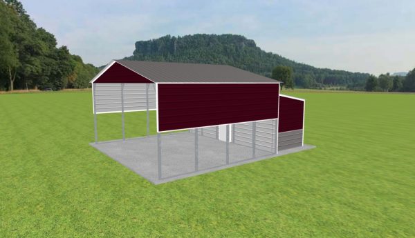 Carport with Storage 24 x 20 x 11