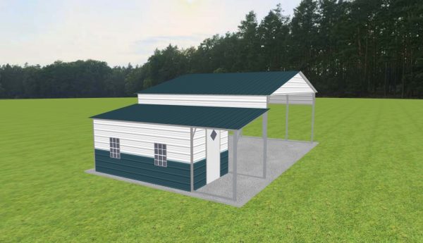 Carport with Storage 26 x 20 x 10