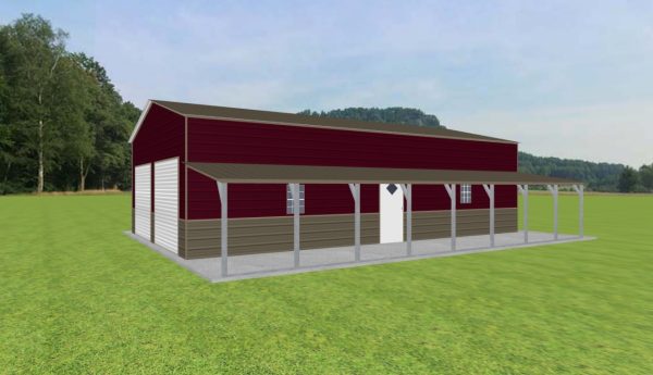 Garage with Lean To 24 x 40 x 11 - Image 2