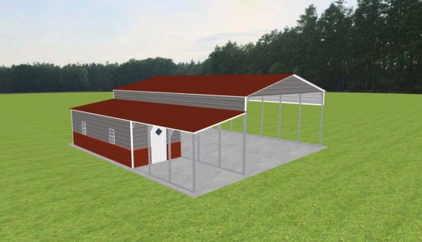 Carport with Storage 26 x 40 x 12