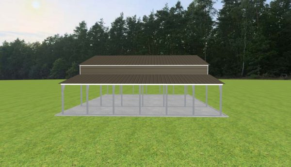 3 Car Carport 28 x 30 x 10 - Image 3