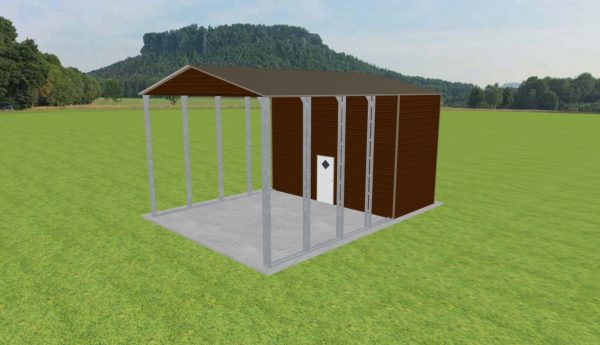 Carport with Storage 22 x 30 x 15