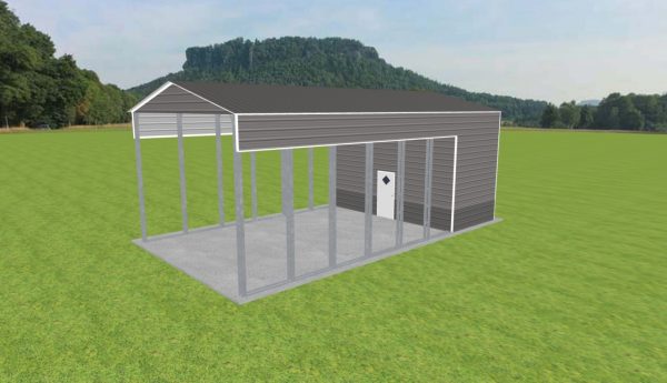 Carport with Storage 22 x 40 x 15