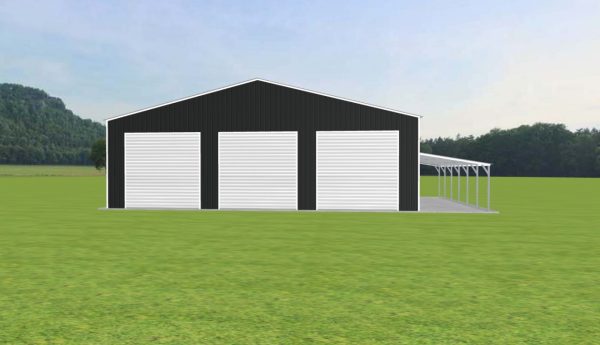 Garage with Lean To 48 x 30 x 14 - Image 3