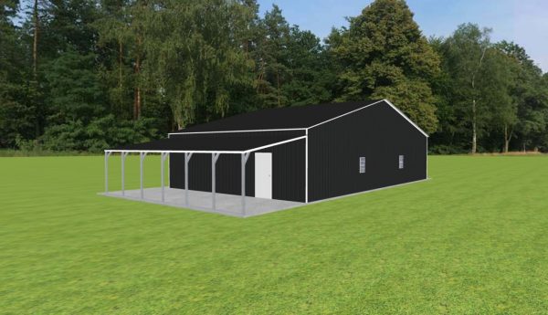 Garage with Lean To 50 x 30 x 10 - Image 3