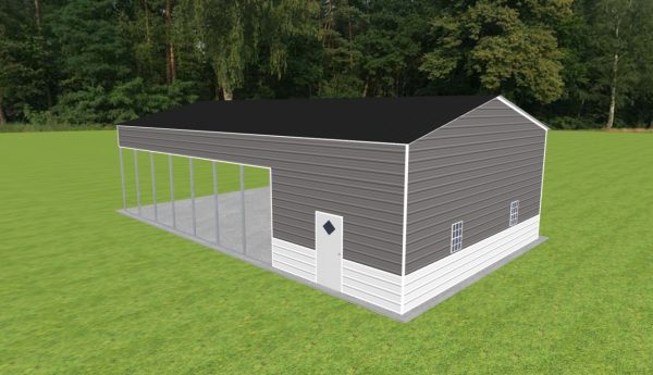 Carport with Storage 28 x 50 x 13 - Image 3