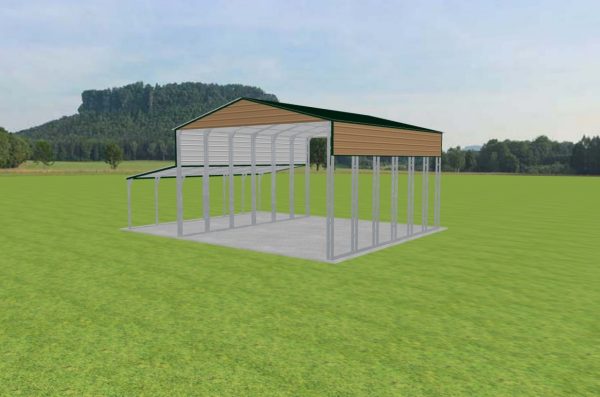 3 Car Carport 26 x 30 x 15