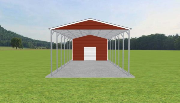 Carport with Storage 18 x 50 x 11 - Image 2