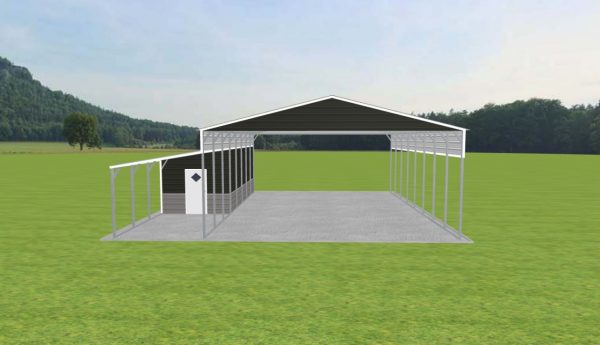 Carport with Storage 28 x 40 x 12 - Image 2