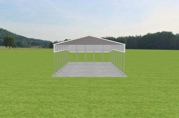 3 Car Carport 26 x 30 x 12 - Image 4