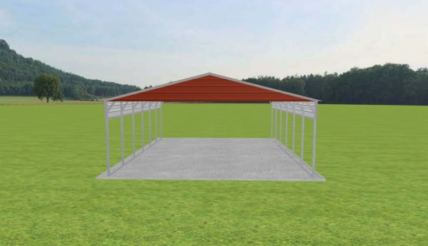 2 Car Carport 24 x 30 x 9 - Image 2