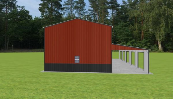 Garage with Lean To 24 x 60 x 16 - Image 5