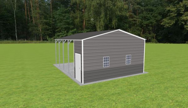 Carport with Storage 20 x 25 x 10 - Image 3